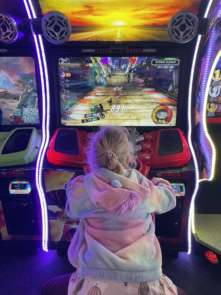 Arcade games at Belmont Park